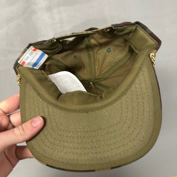 Vintage San Sun Camo Snapback Hat Dowdle Sporting Goods Memphis Duck Rope Cap - Picture 2 of 4